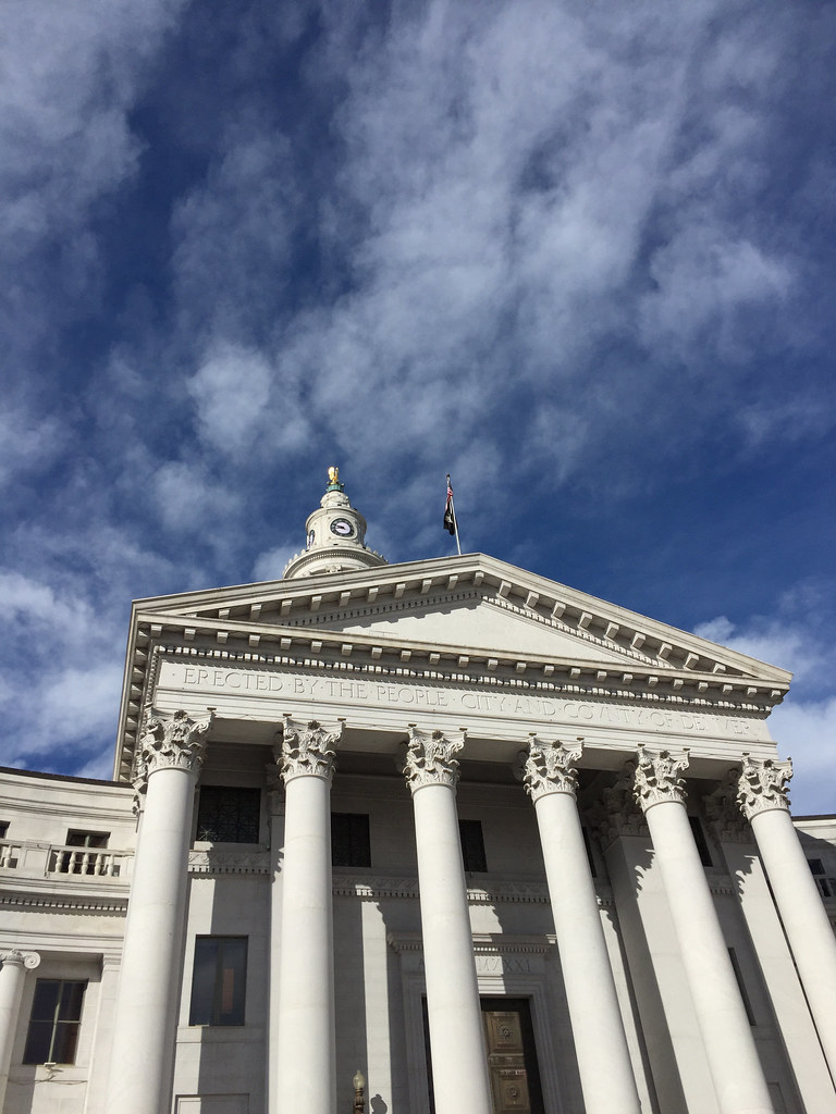 The Denver City and County Building in downtown Denver.