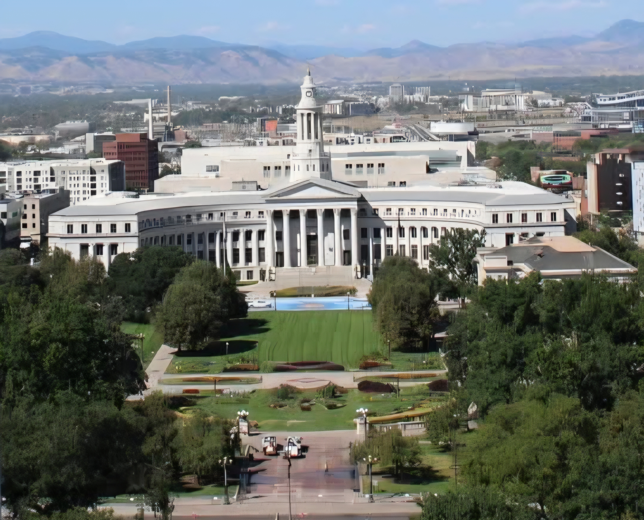 Denver City Hall exterior seen from across the street.